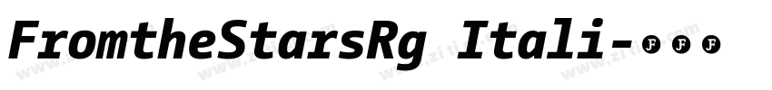 FromtheStarsRg Itali字体转换